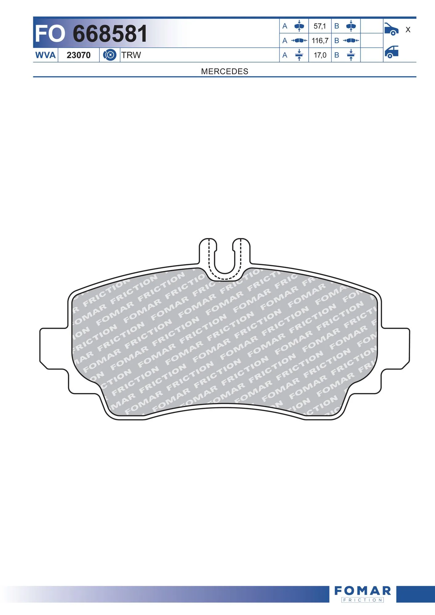 Brake Pad Set, disc brake